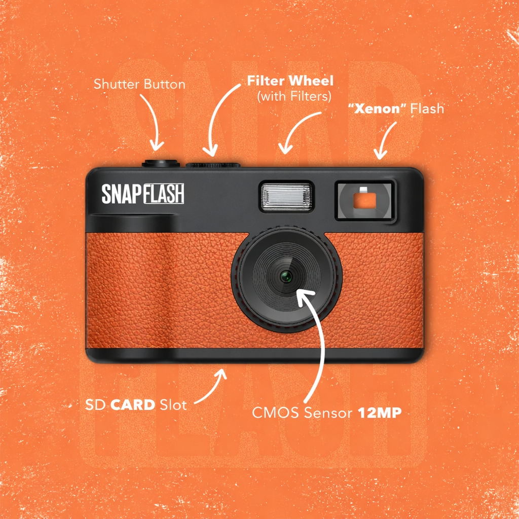 Snapflash - Vintage Camera | Orange