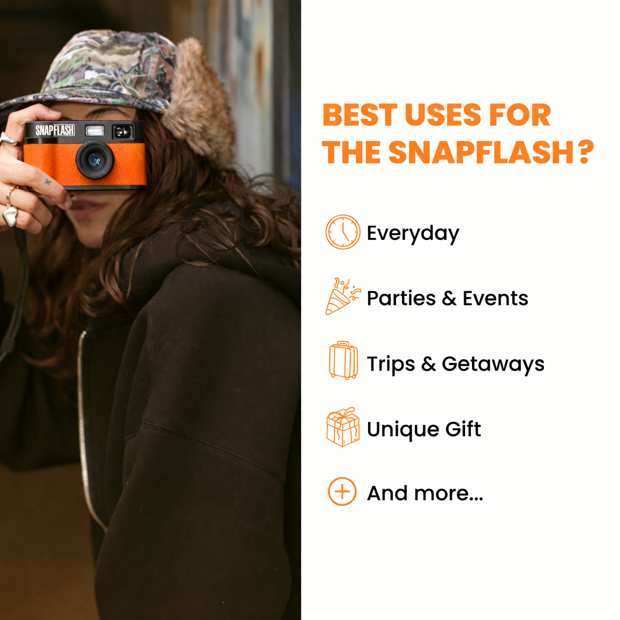 Snapflash - Vintage Camera | Orange