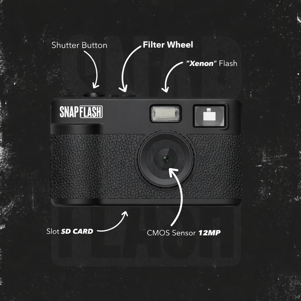 Snapflash - Vintage Camera | Black