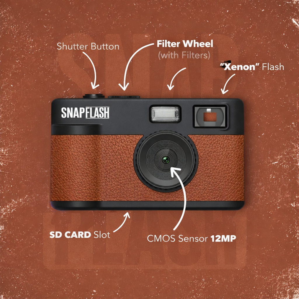 Snapflash - Vintage Camera | Brown