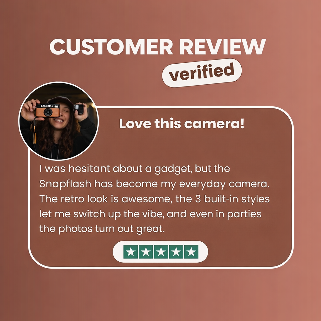 Snapflash - Vintage Camera | Brown